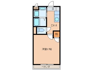 ドリームハウスⅢの物件間取画像